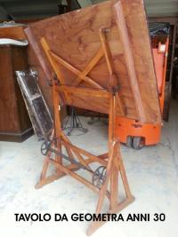 1 A 34 tavolo da geometra anni 30