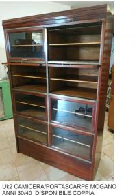  COPPIA GEMELLA SCARPIERA IN MOGANO